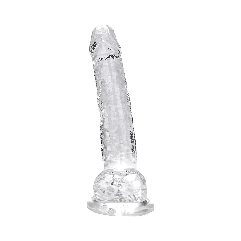 Loving Joy Dildo 7 Polegadas com Testículos Transparente
