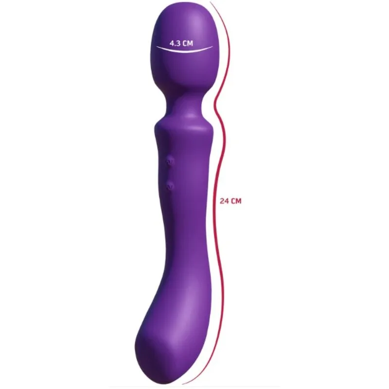 She.E.O - Double-Ended Vibrating Massager Wand Purple