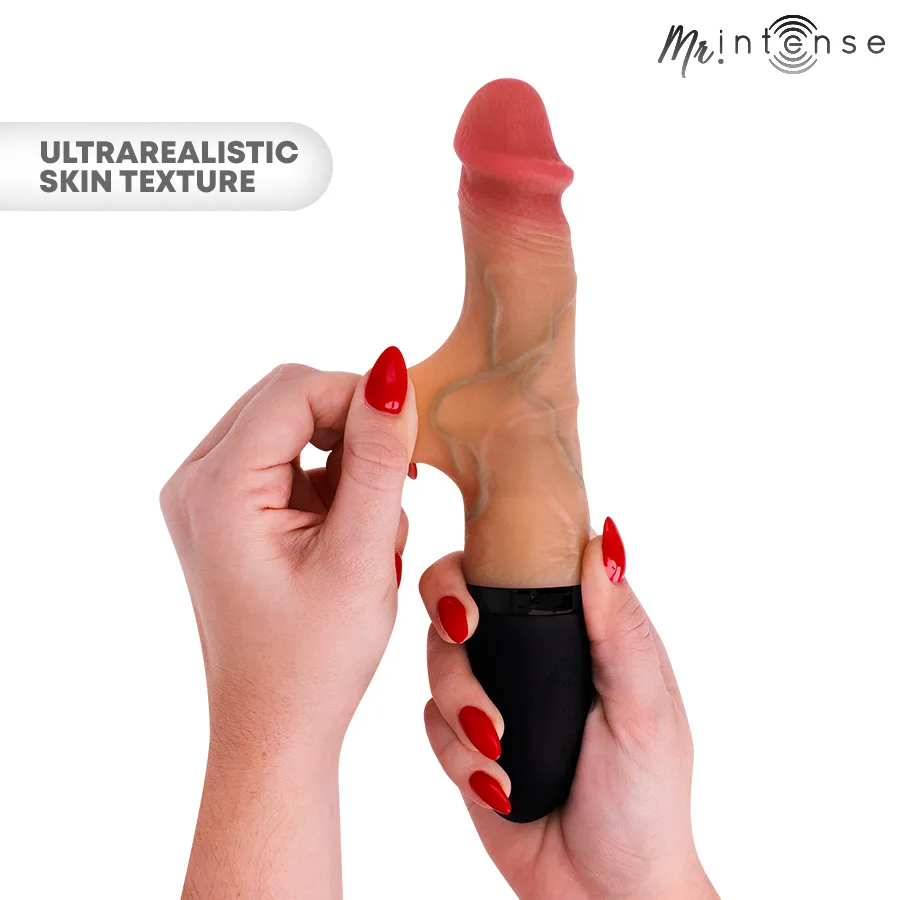Mr Intense - Jean Up&Down Vibrator Silicone with Heat Effect 24 cm -Ø- 3.8 cm