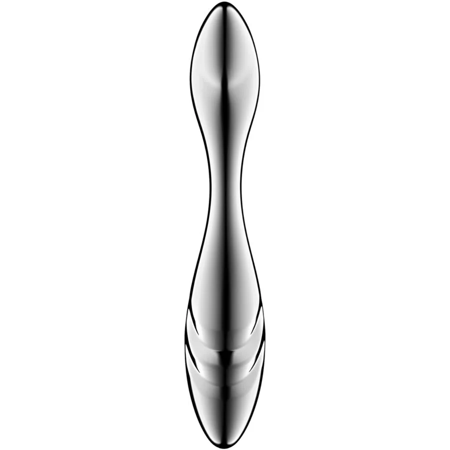 SATISFYER - PURE GRAVITY 3 STAINLESS STEEL DOUBLE-ENDED DILDO