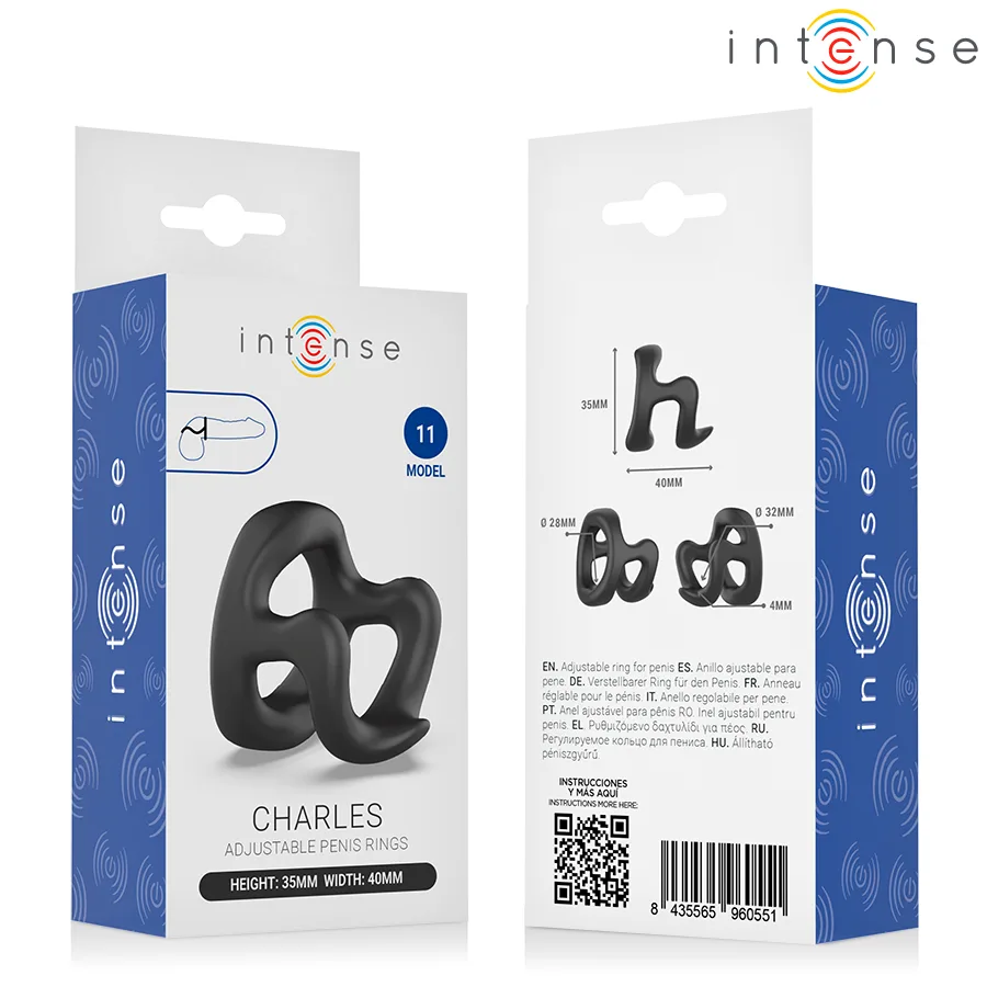 INTENSE - CHARLES ADJUSTABLE PENIS RING MODEL 11