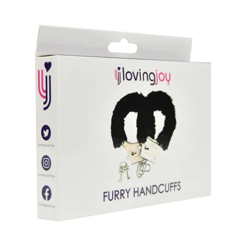 Loving Joy Algemas Peludas Preto