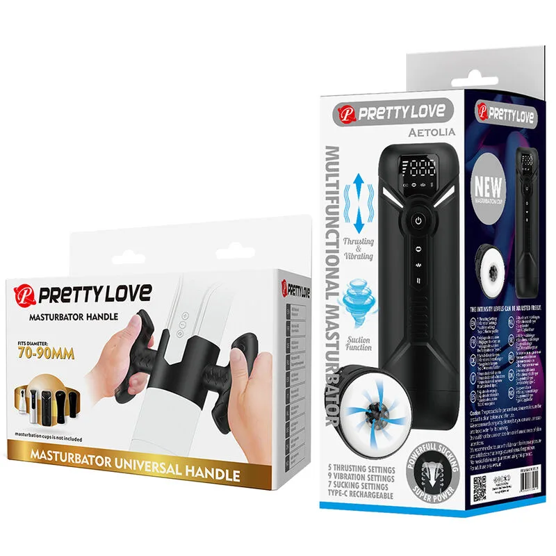 Pretty Love - Aetola Multifuncional Automático Masturbador com Alça Preto