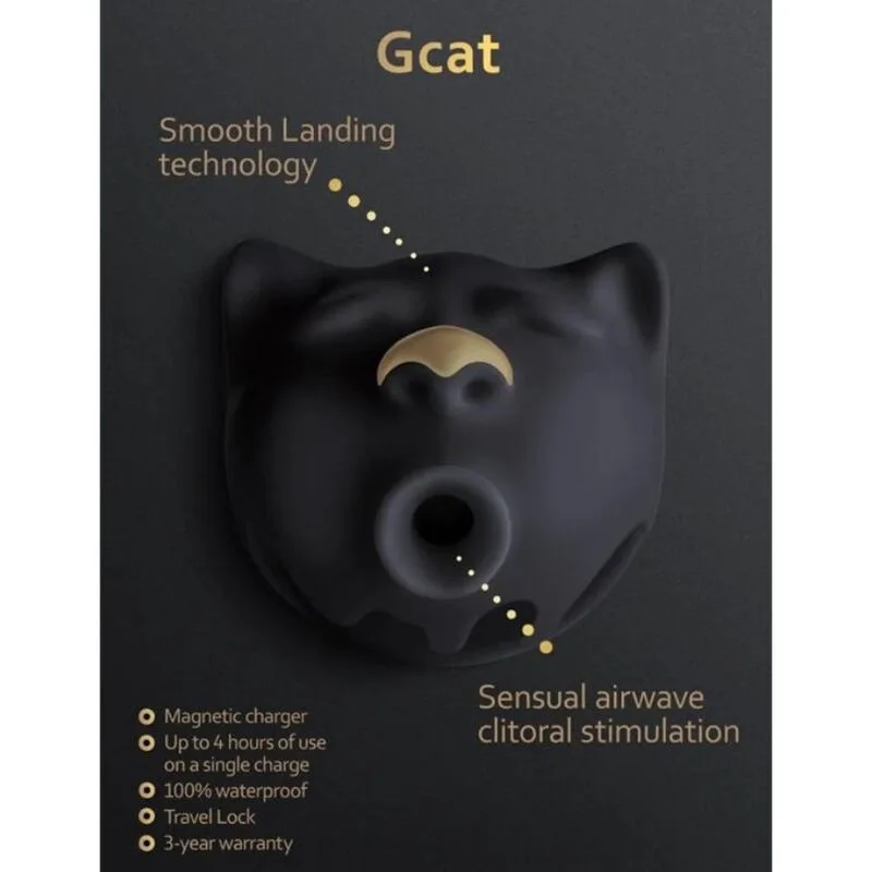 G-VIBE - GCAT MYSTIC CLITORAL SUCKER BLACK