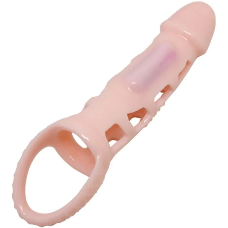Pretty Love - Capa Extensor de Pénis Harrison com Vibrao e Ala 13,5 cm