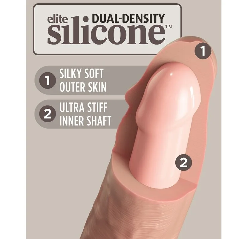 KING COCK - ELITE VIBRADOR REALÍSTICO E SILICONE 15.2 CM