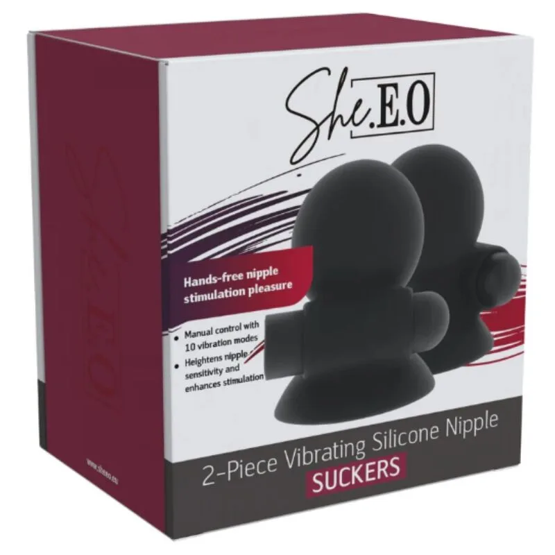 She.e.o - Gel de Sucção Vibratório Recarregável para Mamilos