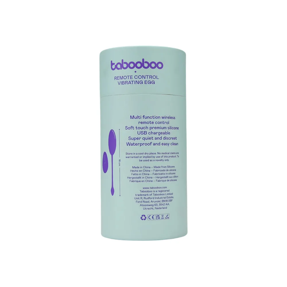 Tabooboo Take Me Back To Bed Ovo Vibratório com Controlo Remoto