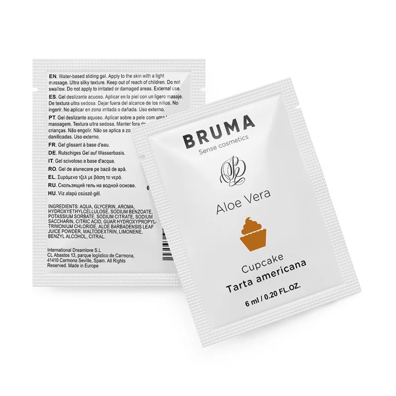 BRUMA - GEL DESLIZANTE DE ALOE VERA SABOR CUPCAKE 6 ML