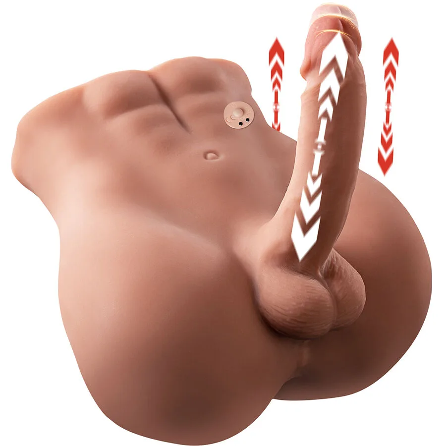 Xise - Bertlett Dildo Ass Dildo Realista e Masturbador Anus Posição Frontal com Empurração 18 cm
