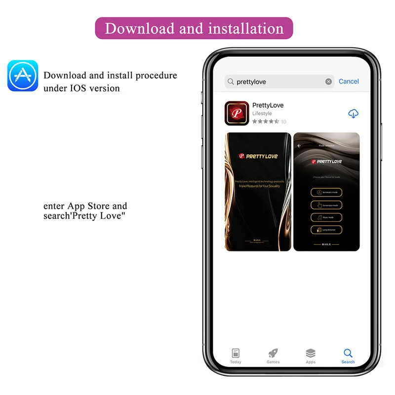 Pretty Love - Vibrador de Ovo com Acionamento por Aplicativo Klay Roxo