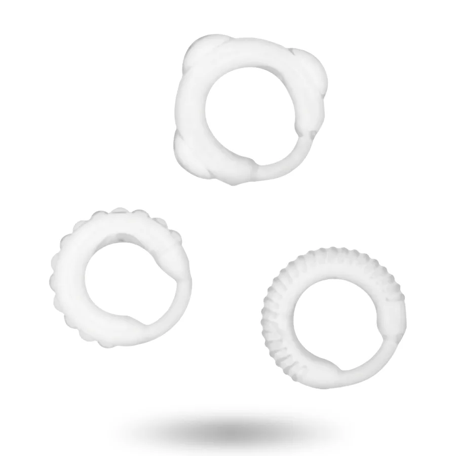 ADDICTED TOYS - C-RING SET CLEAR