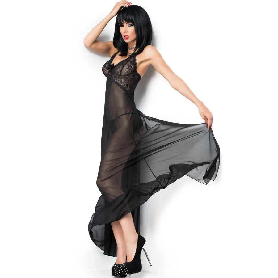 CHILIROSE - CR 3883 BABYDOLL LONGO PRETO