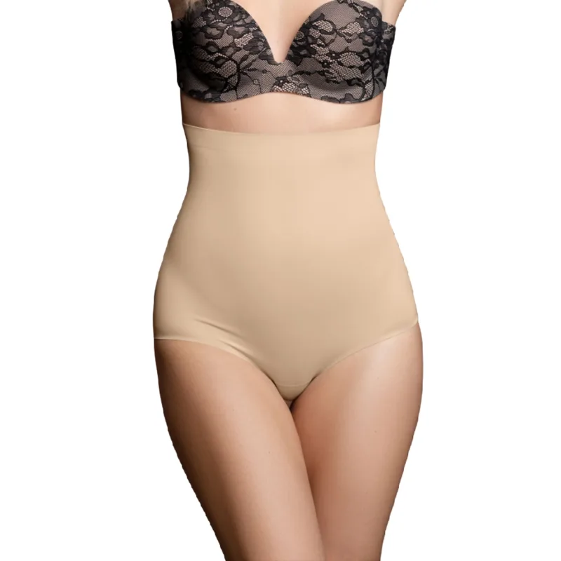 BYE-BRA - CINTO SEM EMENDA ESTILO PANTIES BEIGE TAMANHO