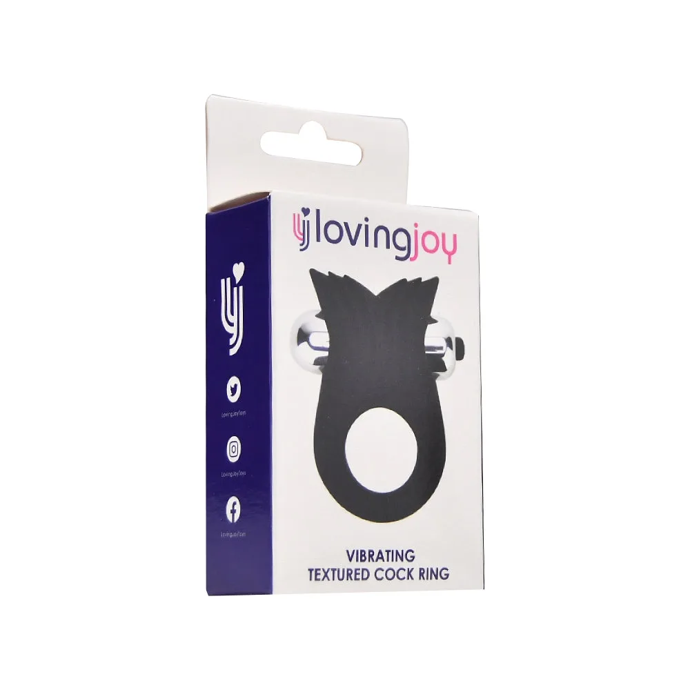 Loving Joy Anel Peniano Vibratório Texturado de Silicone