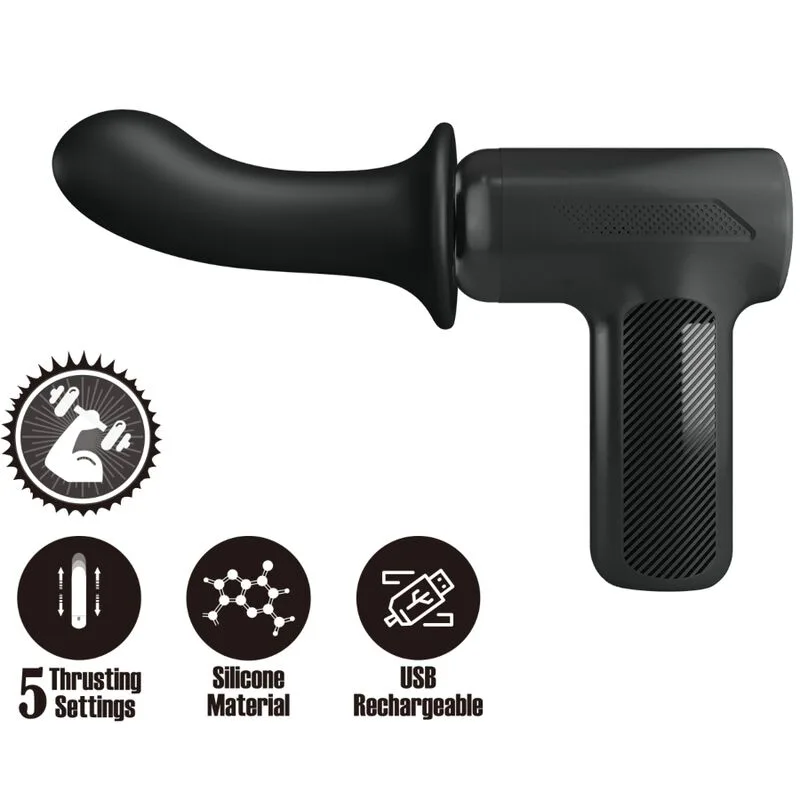 PRETTY LOVE - DJ DOCTOR MASSAGER 5 CONFIGURAÇÕES PRETO