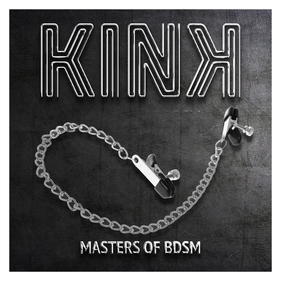 KINK - FLAT CHAIN NIPPLE CLAMPS SILVER 34 CM