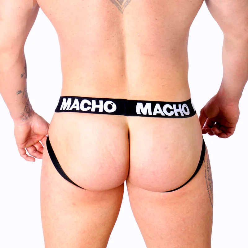 MACHO - MX25NC JOCK BLACK LEATHER