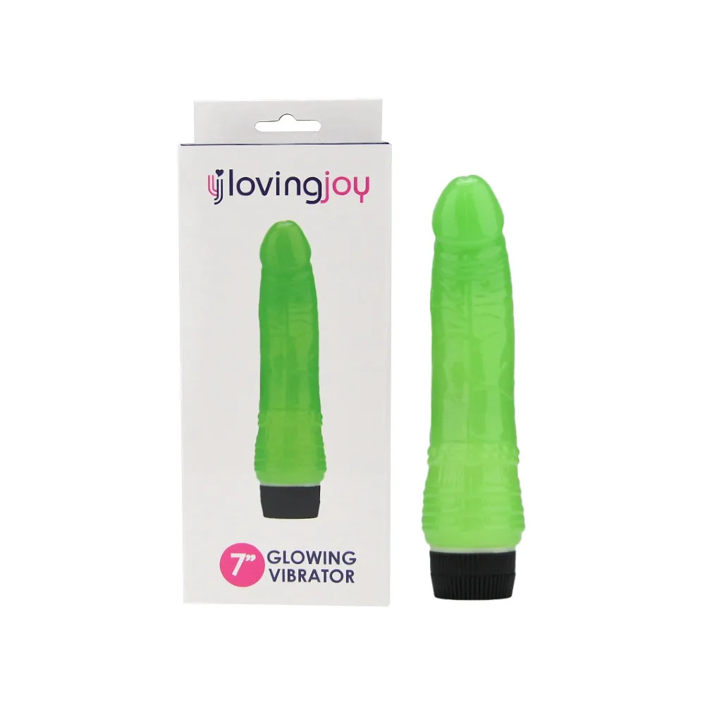Loving Joy Vibrador Realista 7 Polegadas Brilha no Escuro