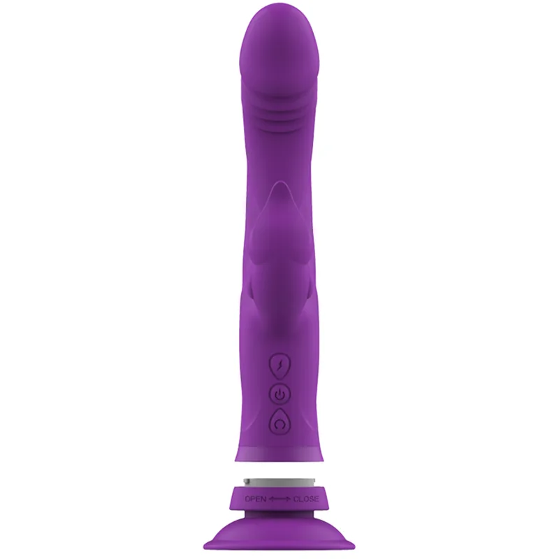 INTENSE - CASANOVA RABBIT SILICONE VIBRATOR TRIPLE MOTOR PURPLE