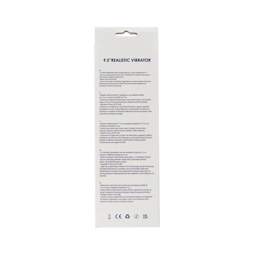 Loving Joy Vibrador Realista 9.5 Polegadas Baunilha