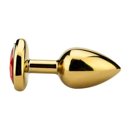 Precious Metals Plug Anal em Forma de Coração - Dourado