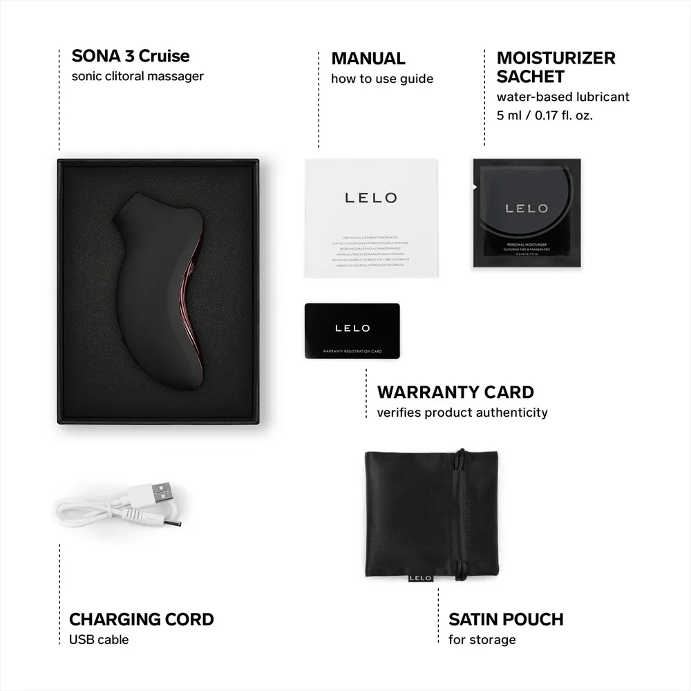 LELO Sona 3 Cruise Clitoral Massager Black