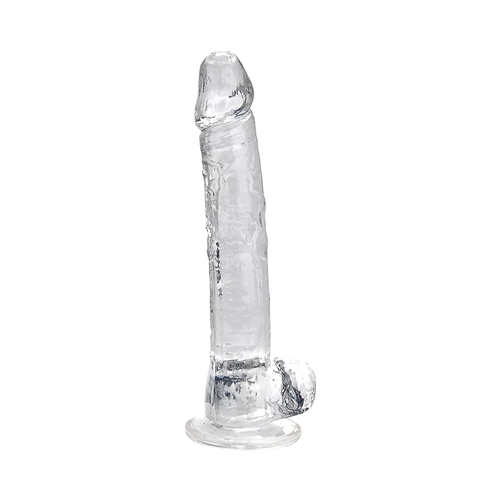 Loving Joy Dildo 11 Polegadas com Testículos Transparente