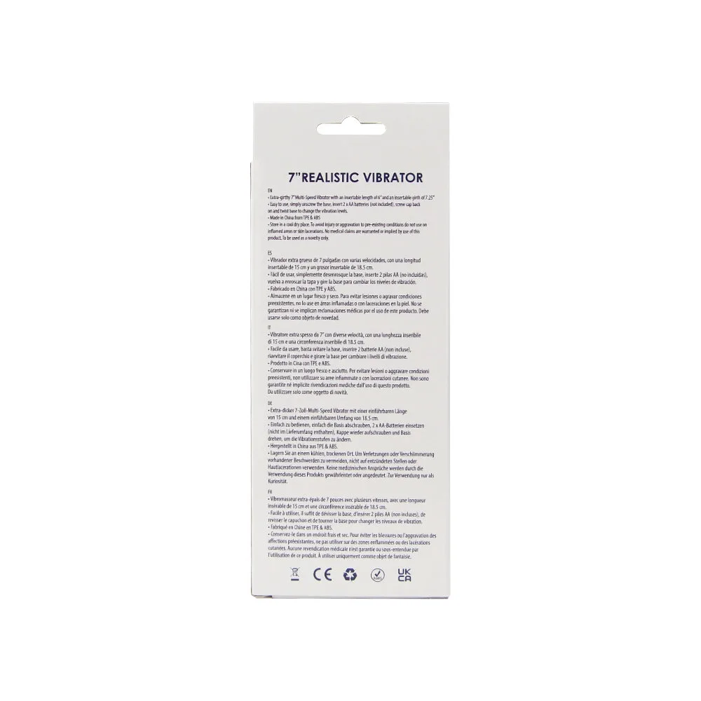Loving Joy Vibrador Realista 7 Polegadas Preto