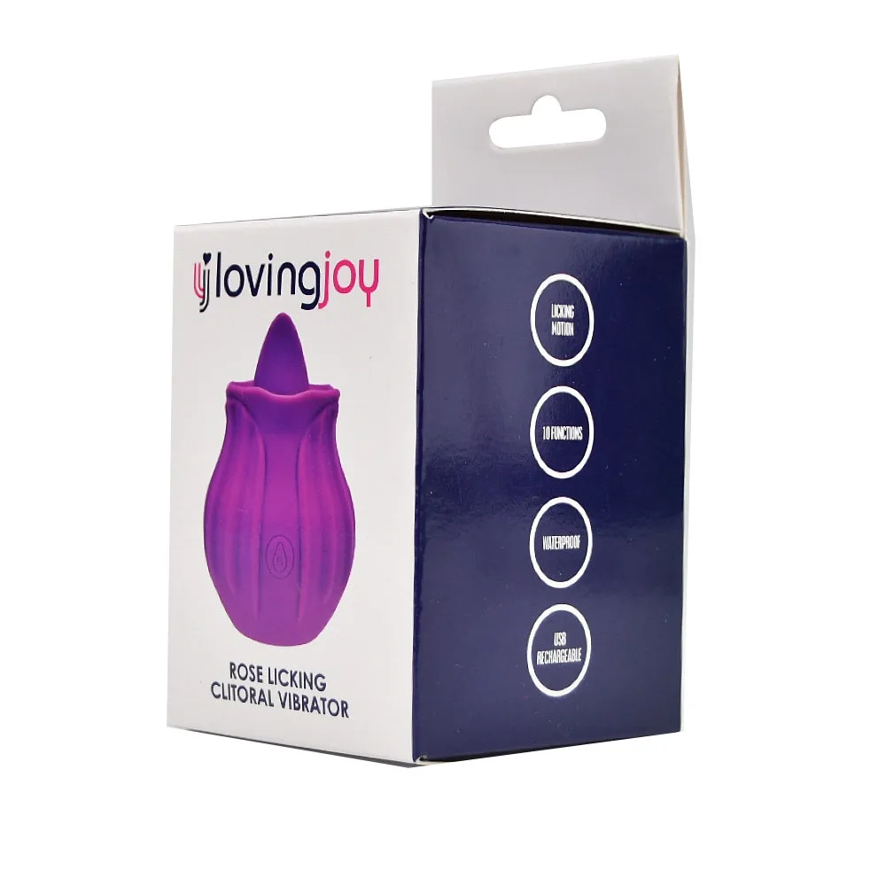 Loving Joy Vibrador Clitoriano Rosa de Lambidela Roxo