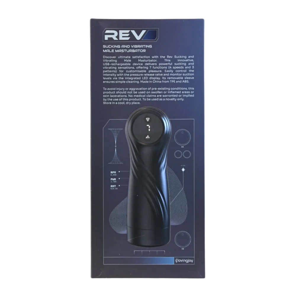 Rev Masturbador Masculino com Sucção e Vibração
