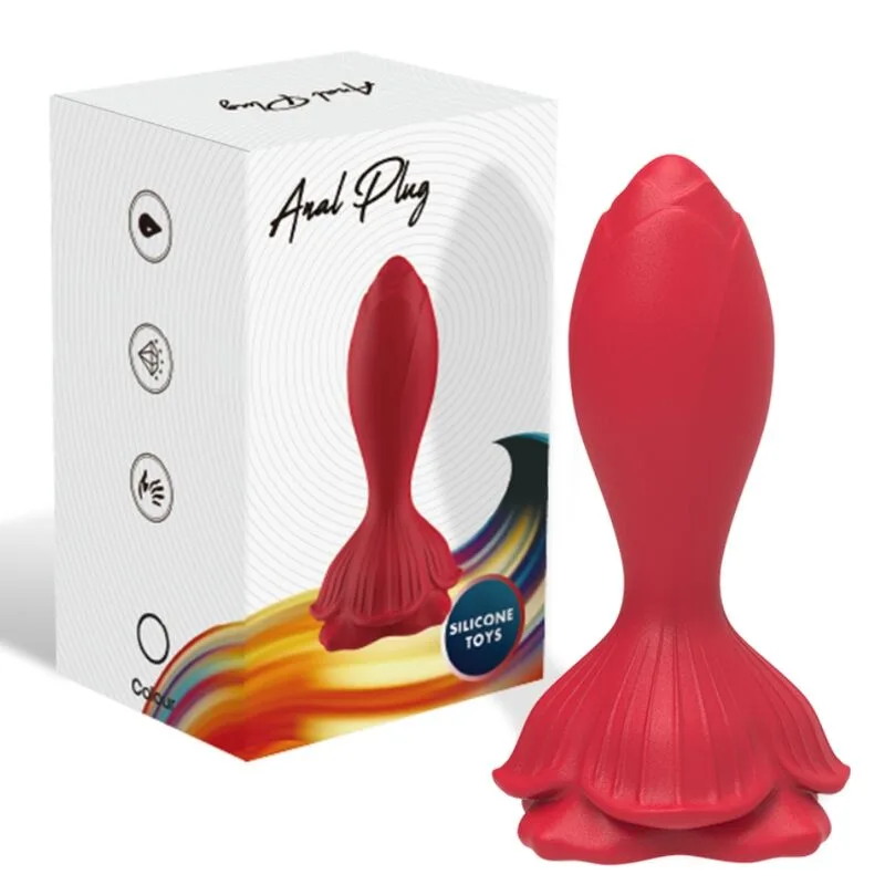 Armony - Vibrador Rosa e Plug Anal Pequeno Controle Remoto Vermelho