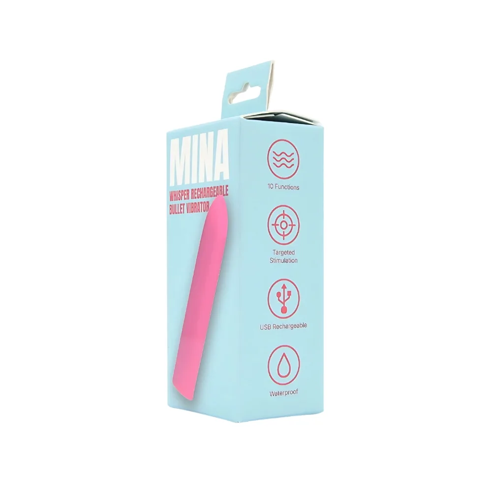Mina Whisper Vibrador Bullet Recarregável