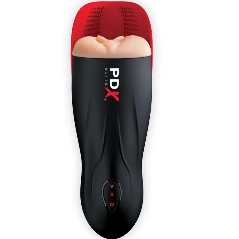 PDX ELITE - STROKER FUCK-O-MATIC VAGINA DOUBLE VIBRATION PENIS & TESTICLES