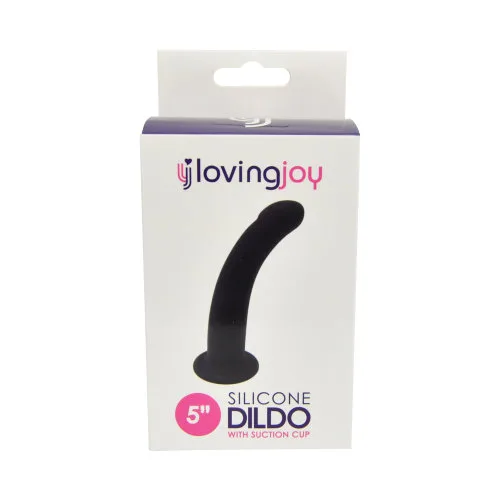 Loving Joy Dildo de Silicone Curvo 5 Polegadas com Ventosa