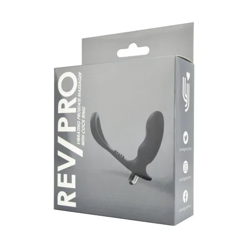 Rev-Pro Massajador de Próstata Vibratório com Anel Peniano