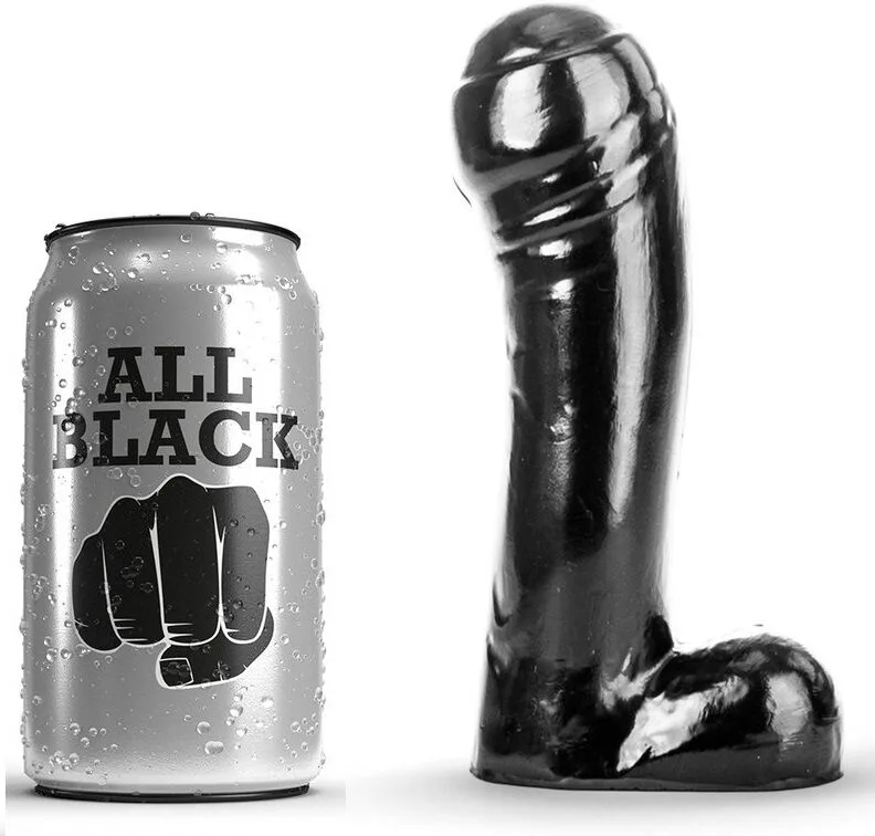 All Preto - Dildo Preto 15 cm