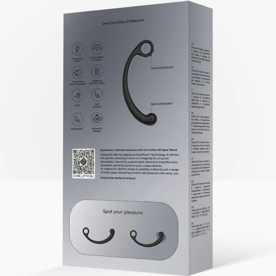 SNAIL VIBE - AXI VIBRADOR DE MASSAGEM PRETO