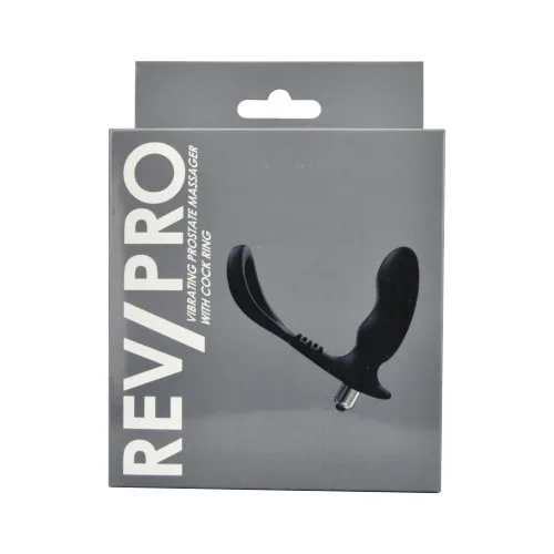 Rev-Pro Massajador de Próstata Vibratório com Anel Peniano