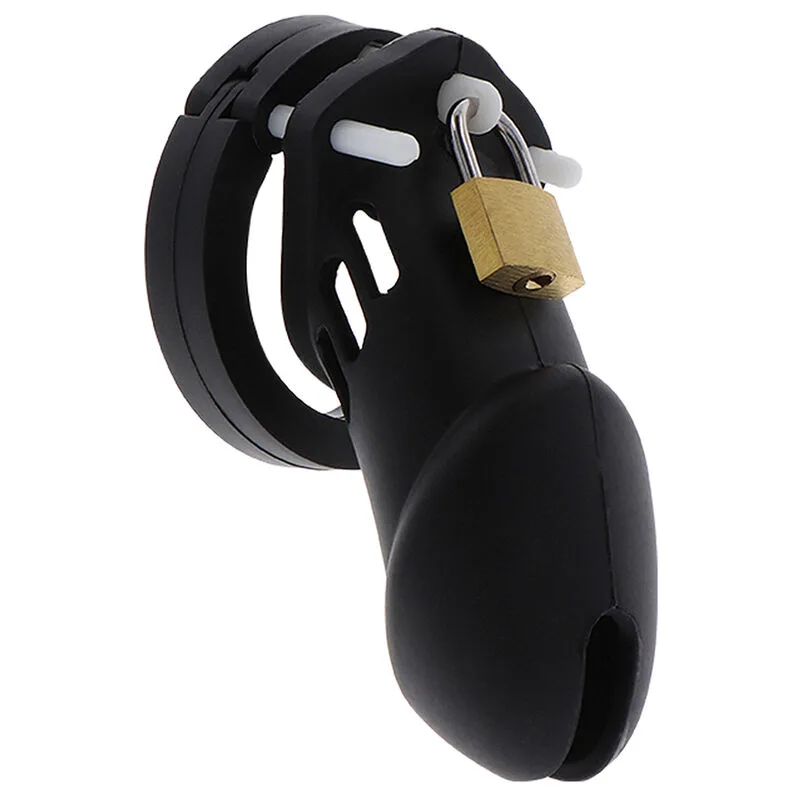 HIDDEN DESIRE - EXTREME GAIOLA DE PÉNIS DE CASTIDADE SILICONE TAMANHO L PRETO