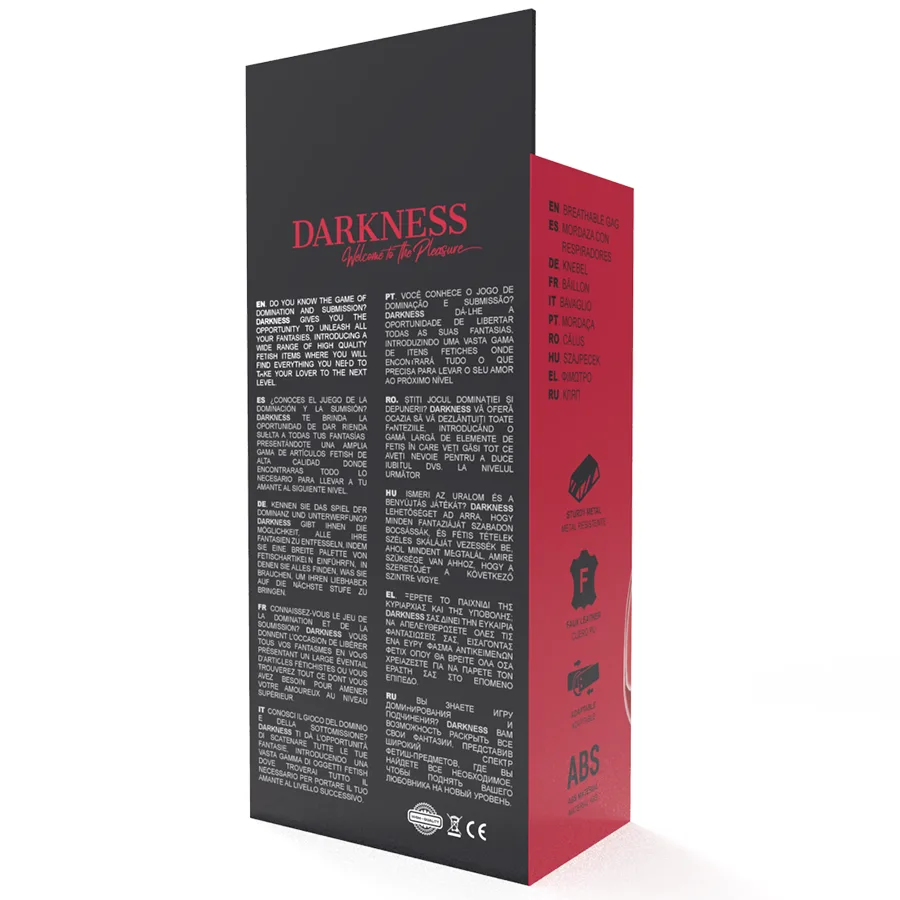 DARKNESS - RED BREATHABLE GAG