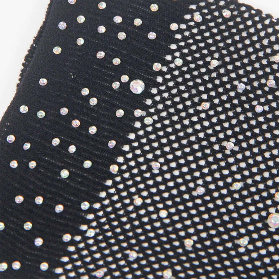 SUBBLIME - 957469SHINE TRANSPARENT GLOVES BLACK S/M