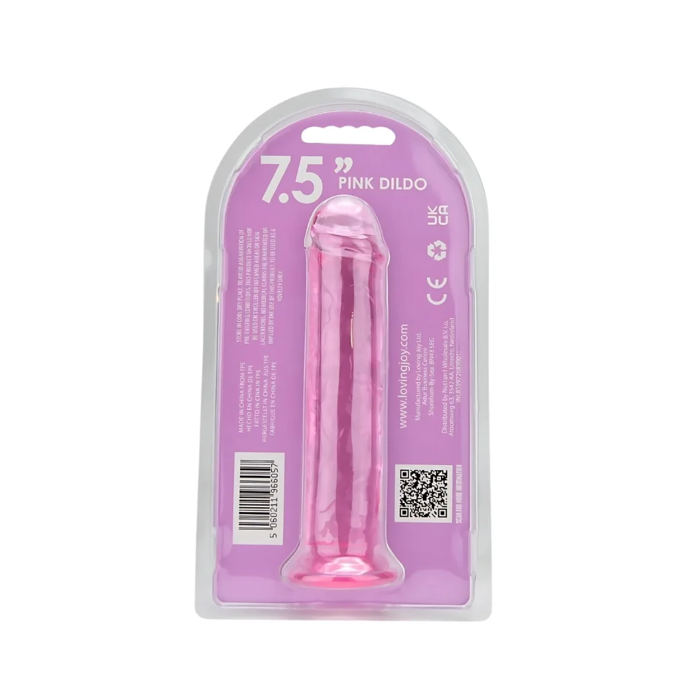 Loving Joy Dildo com Ventosa 7.5 Polegadas Rosa