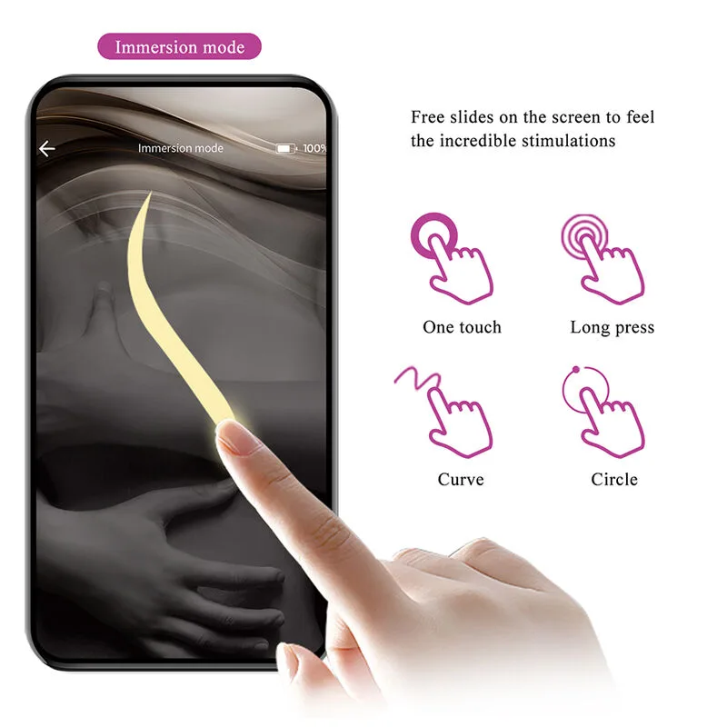 Pretty Love - Vibrador de Ovo com Acionamento por Aplicativo Klay Roxo