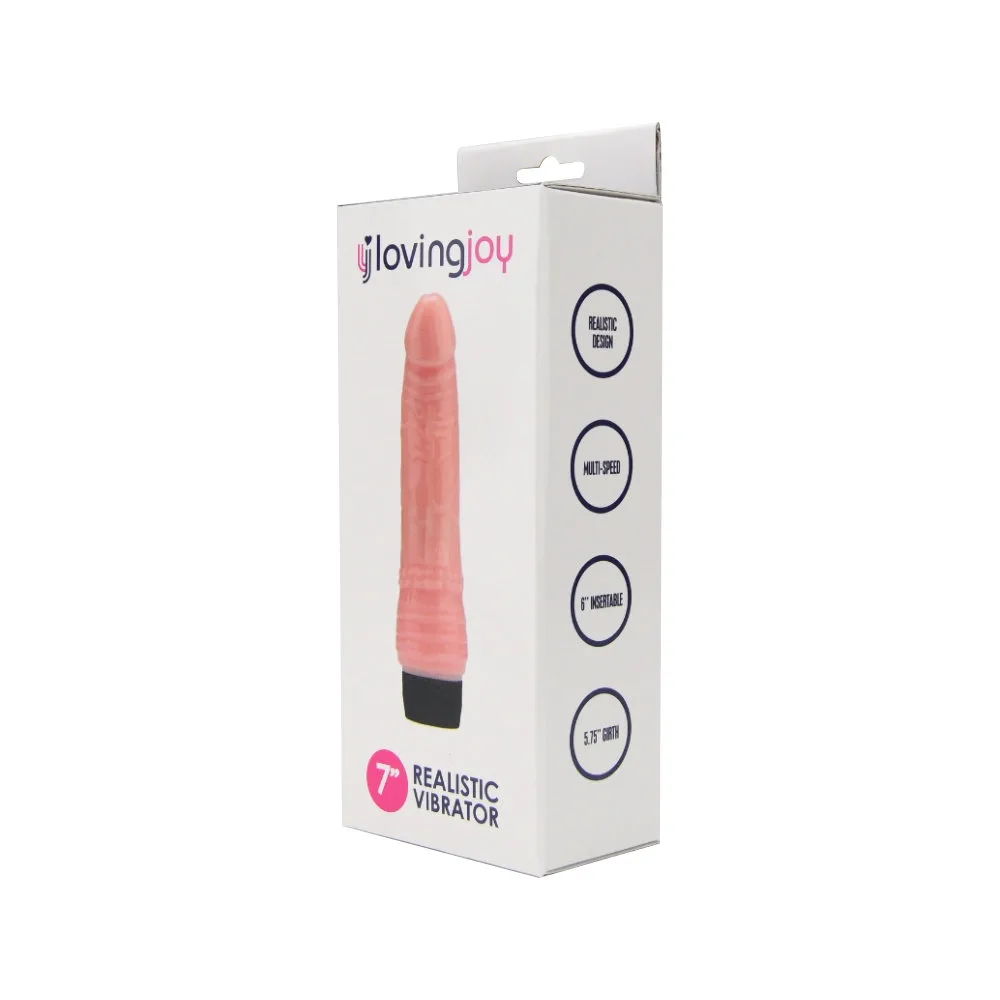 Loving Joy Vibrador Realista 7 Polegadas Baunilha