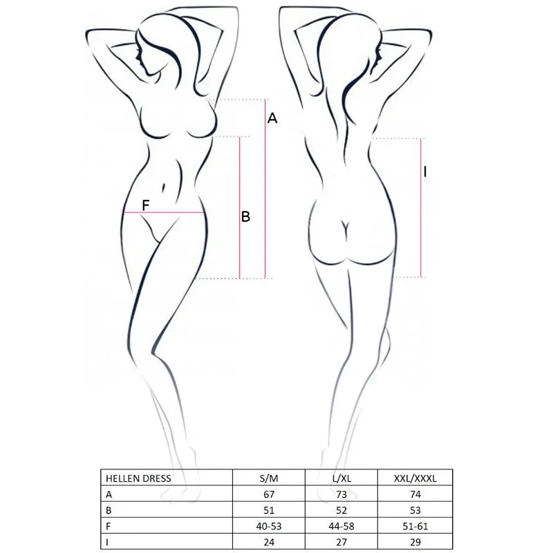 PASSION - VESTIDO WOMAN HELLEN E TANGA TAMANHO S/M