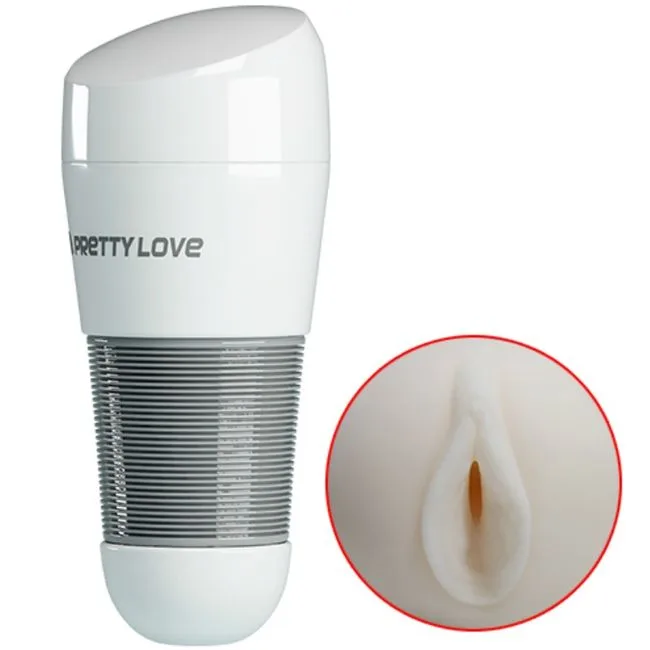 Pretty Love - Masturbador de Vagina Kitty Branco