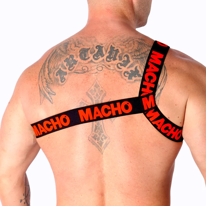 MACHO - ARNÊS ROMANO VERMELHO