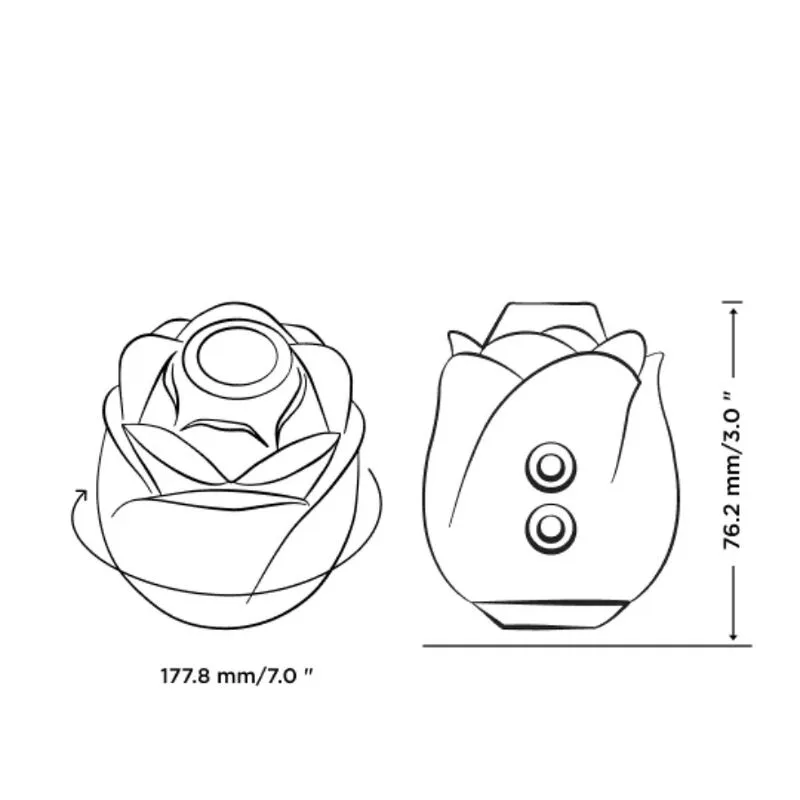 Romp - Rose 2,0 Aparelho de Sucção Clitorial em Formato de Rosa
