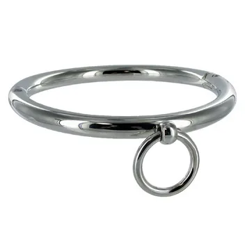 Metal Hard - Colar BDSM com Anel 18cm